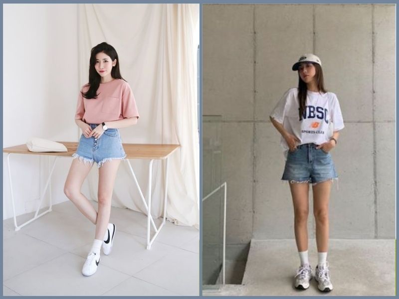 Áo phông và quần short cho ngày hè