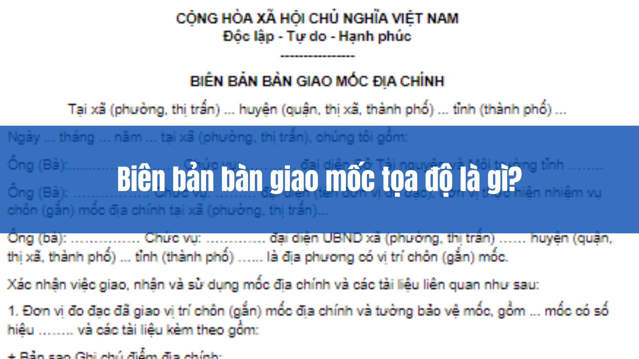 Hồ sơ mở bán và bàn giao