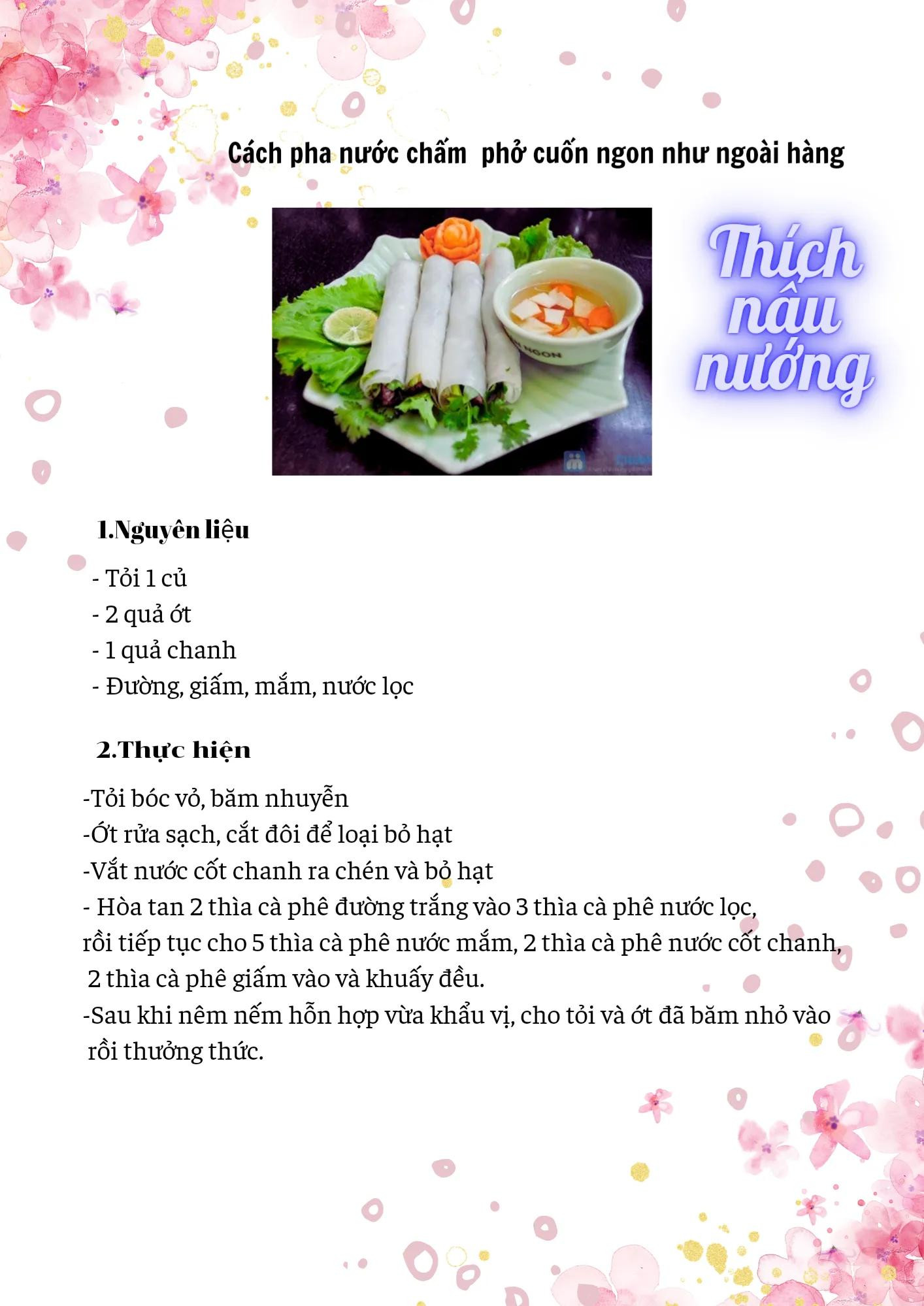 Cách pha nước chấm bún quậy