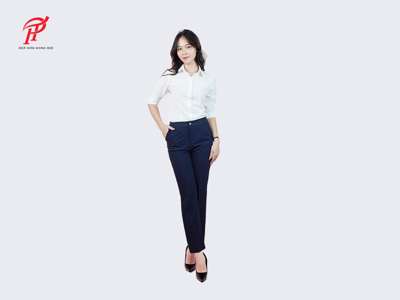 Trang phục sơ mi phối cùng quần âu