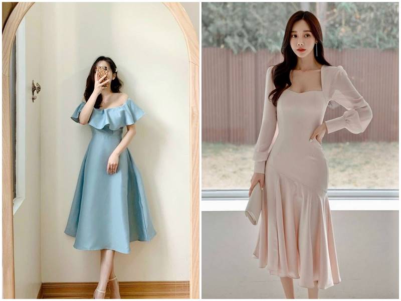 Đầm dài dự tiệc thanh lịch, cuốn hút