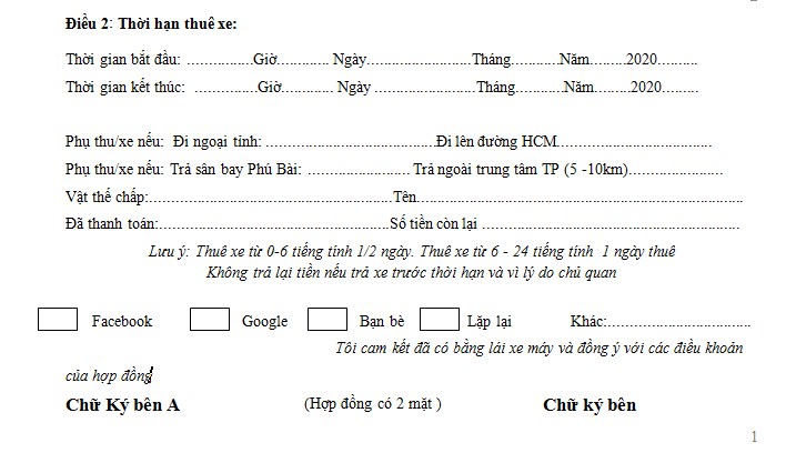 Kiểm tra hợp đồng thuê