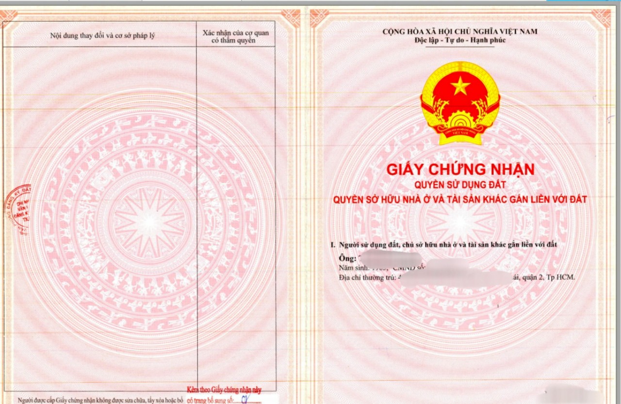 Hồ sơ sang tên nhà đất