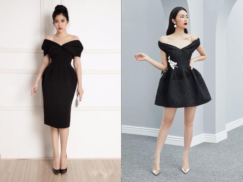 đầm trễ vai quyến rũ