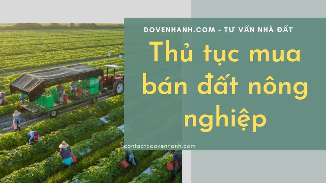Hồ sơ mua đất nông nghiệp
