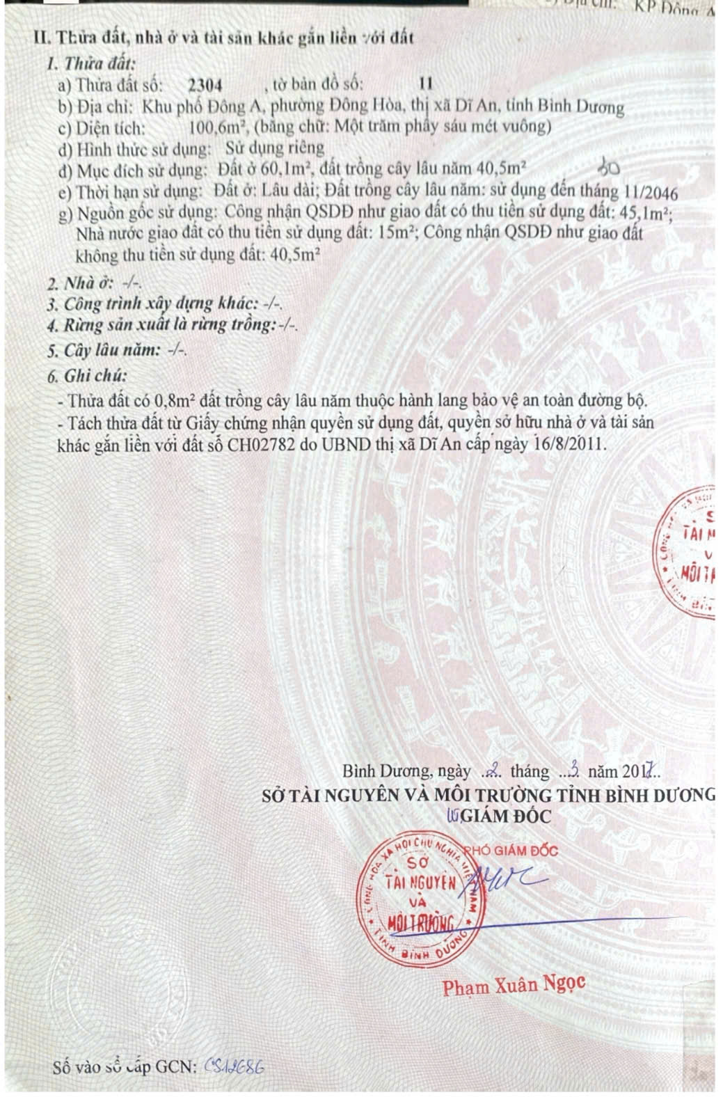 Hồ sơ sang tên nhà đất