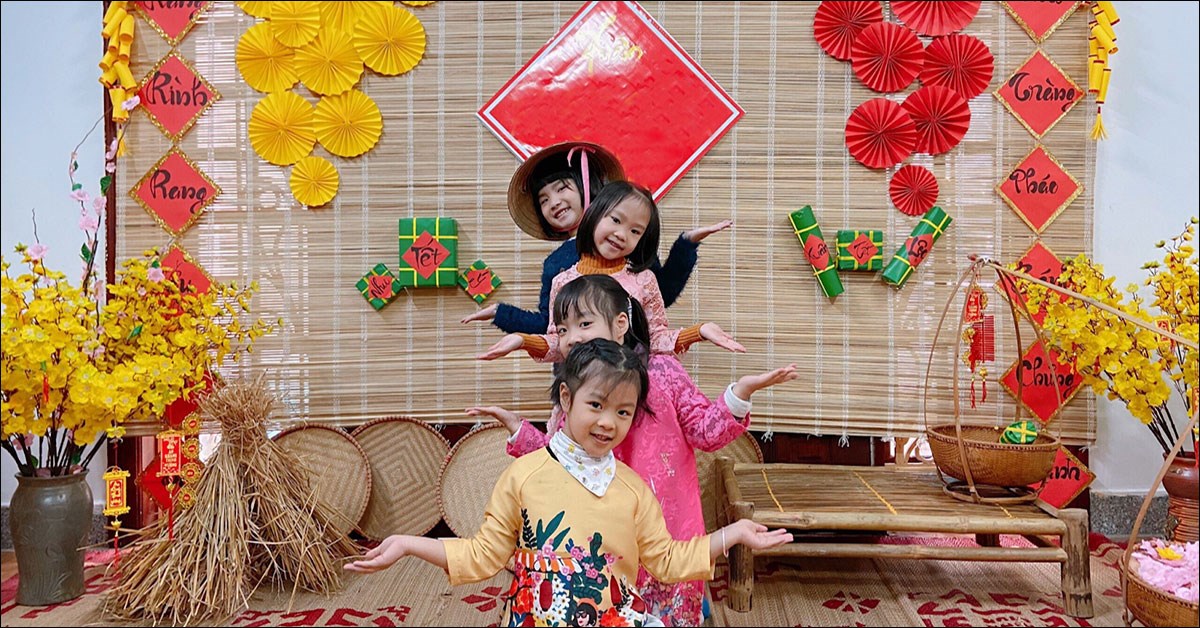 Đồ trang trí Tết gọn đẹp