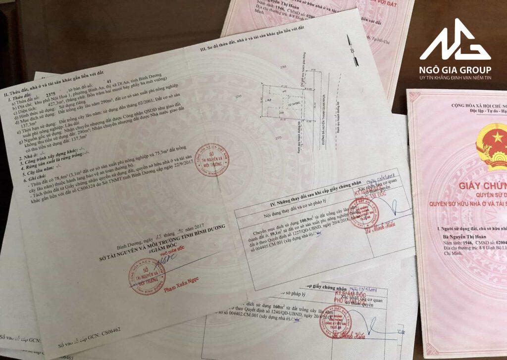 Sơ đồ thửa đất và hướng nhà