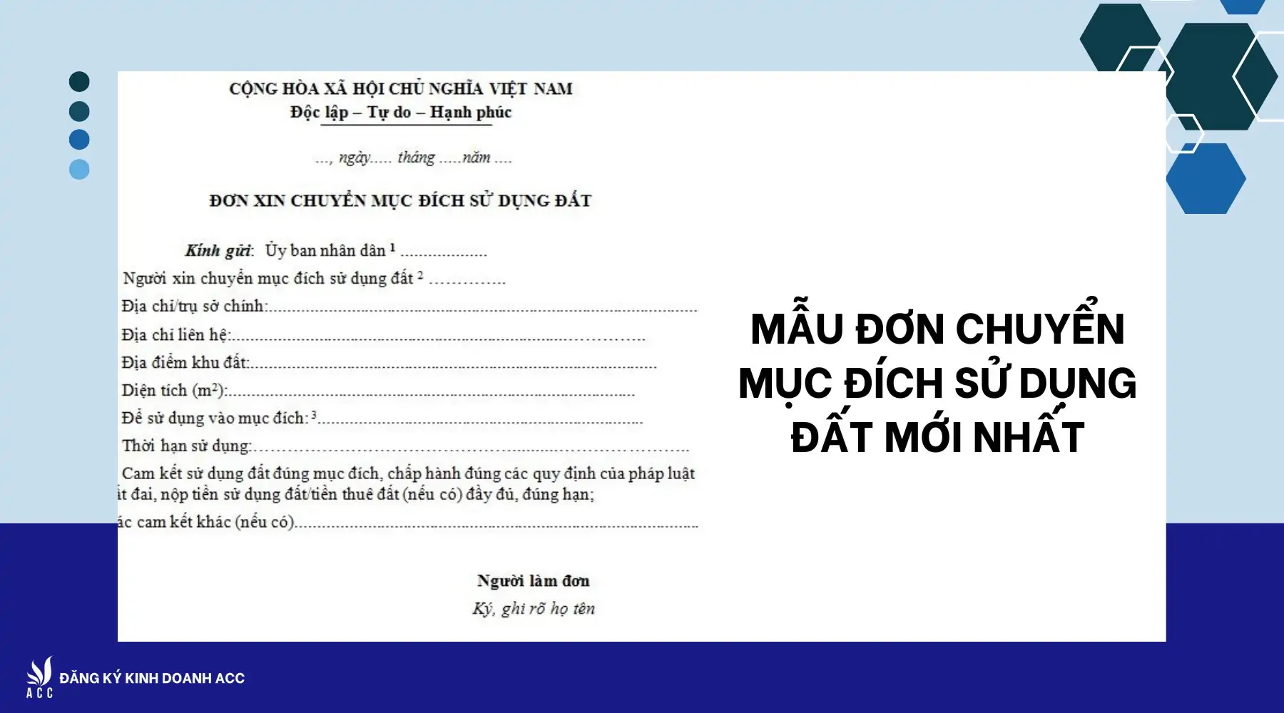 Chuyển mục đích sử dụng đất