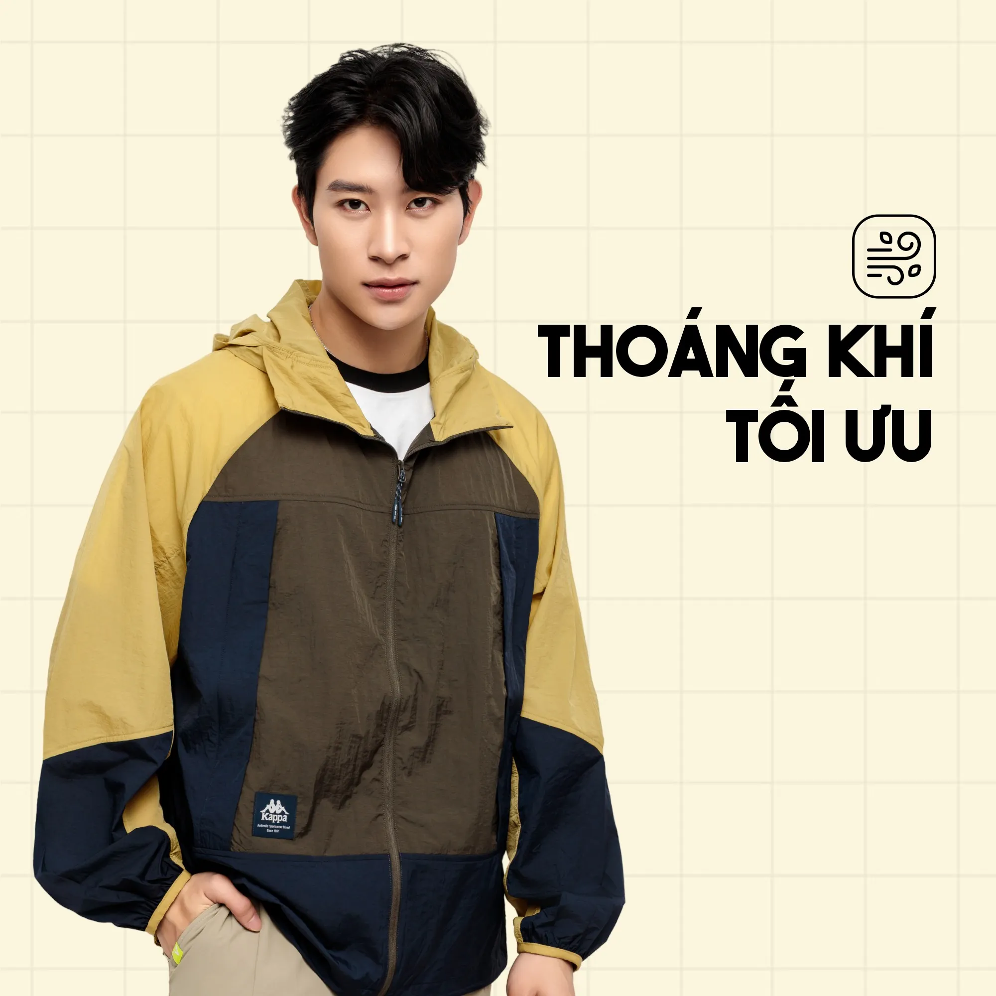 Áo khoác gió nhẹ cho nam