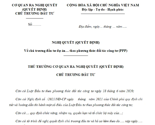 Khung quyết định đầu tư
