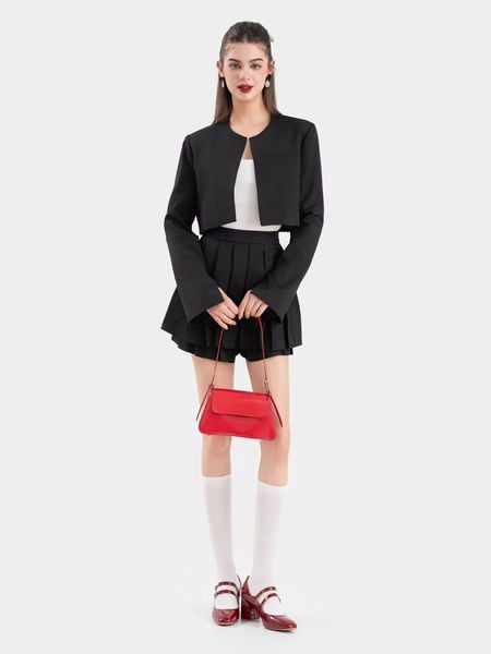 Chân váy tennis phối cùng áo croptop nữ