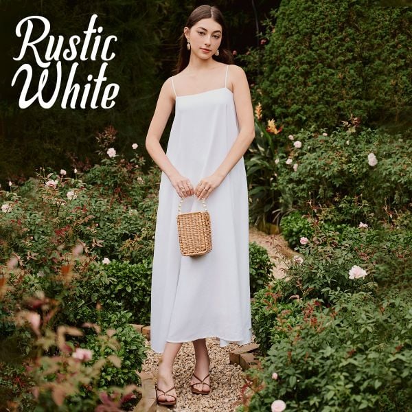 Sandal xỏ ngón đế cao phối cùng maxi