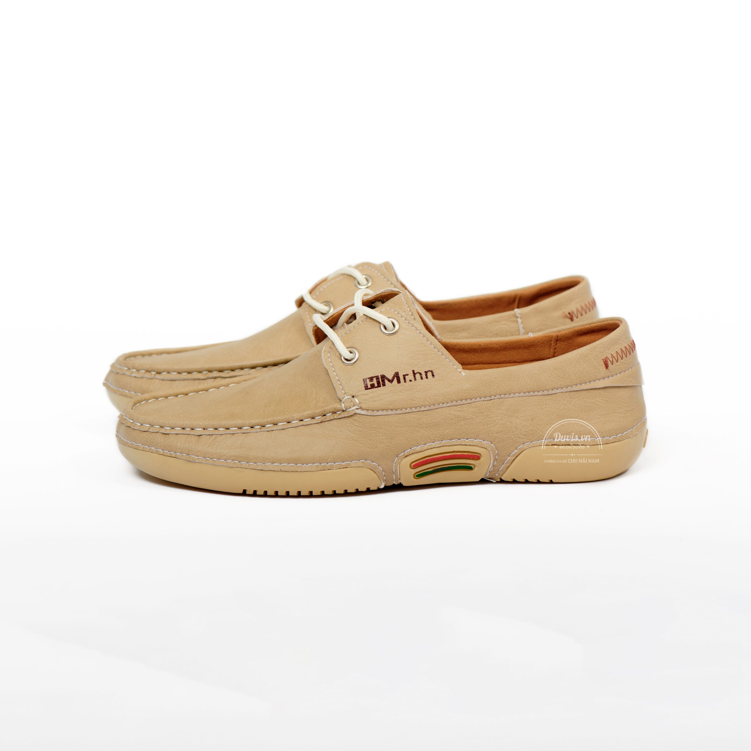 Giày lười da bò kiểu dáng Boat Shoes