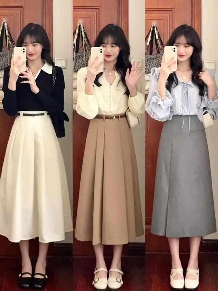 Chân váy dài công sở