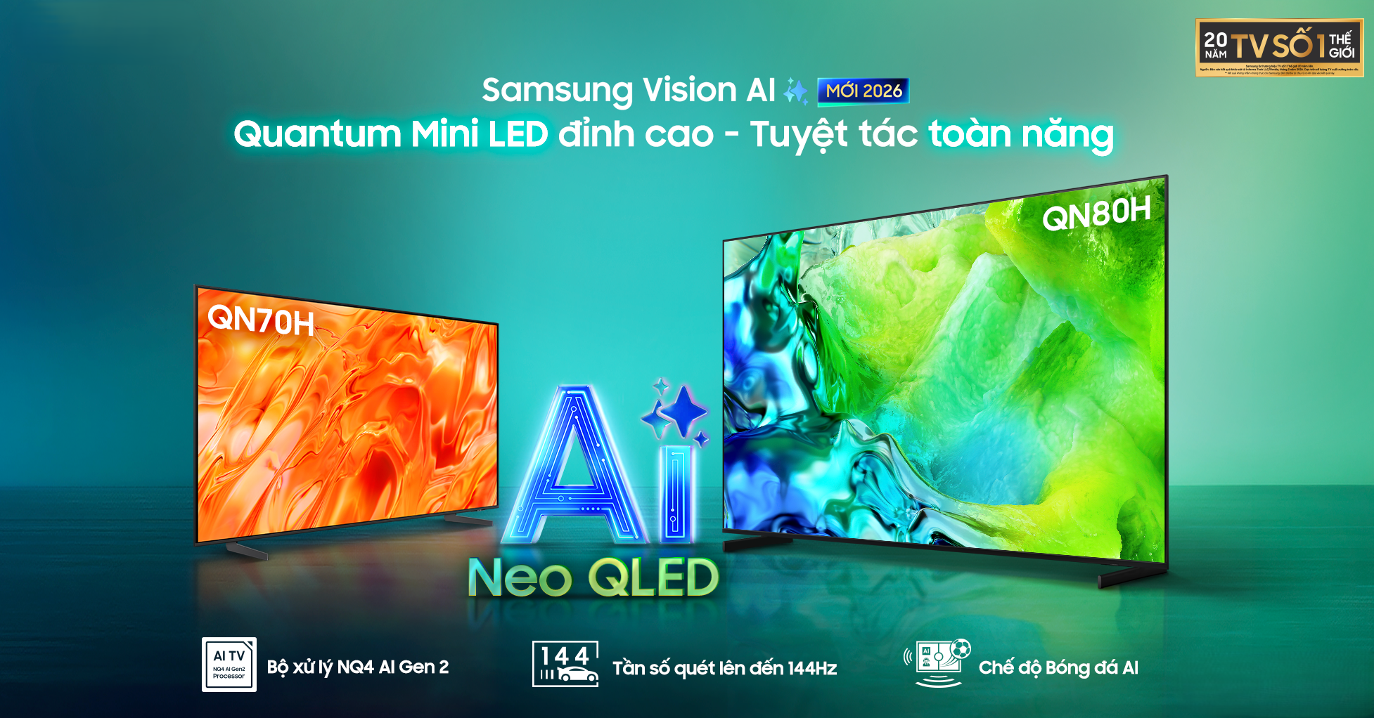 Xu hướng TV AI trong phòng khách hiện đại