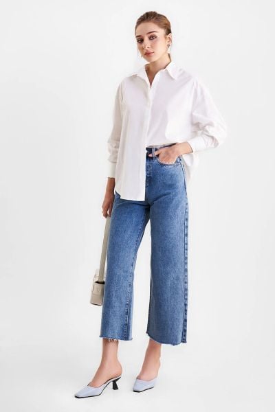 Áo sơ mi cổ đức nữ công sở