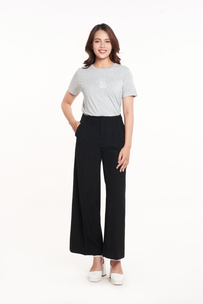 Quần tây nữ basic thanh lịch, nền tảng dễ phối với áo sơ mi và blazer