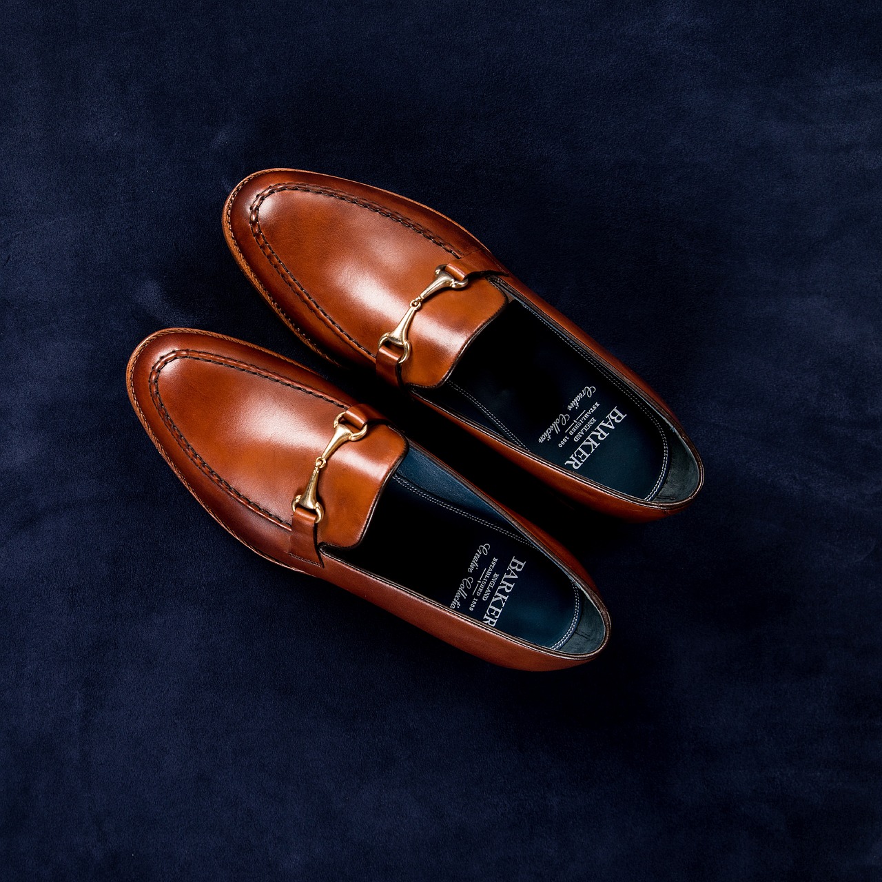 Giày loafer da nâu