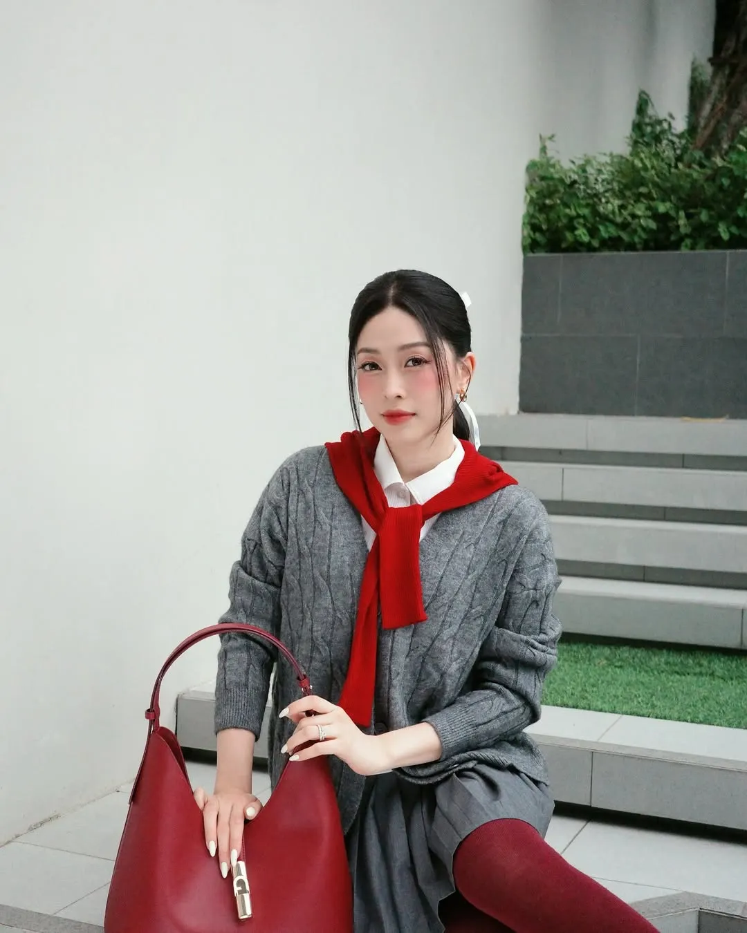 Áo len vặn thừng ấm áp
