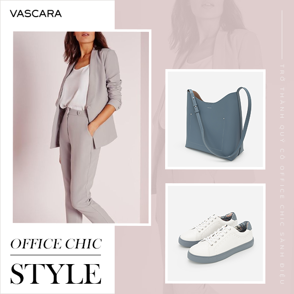 Váy suông dài thanh lịch theo phong cách office chic