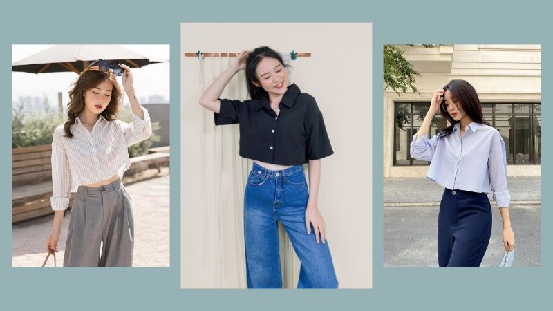 Bảng màu áo sơ mi trung tính và nhẹ nhàng