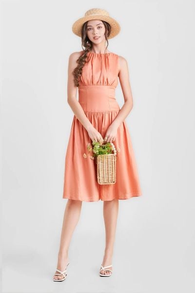 Quần linen ống rộng thanh lịch