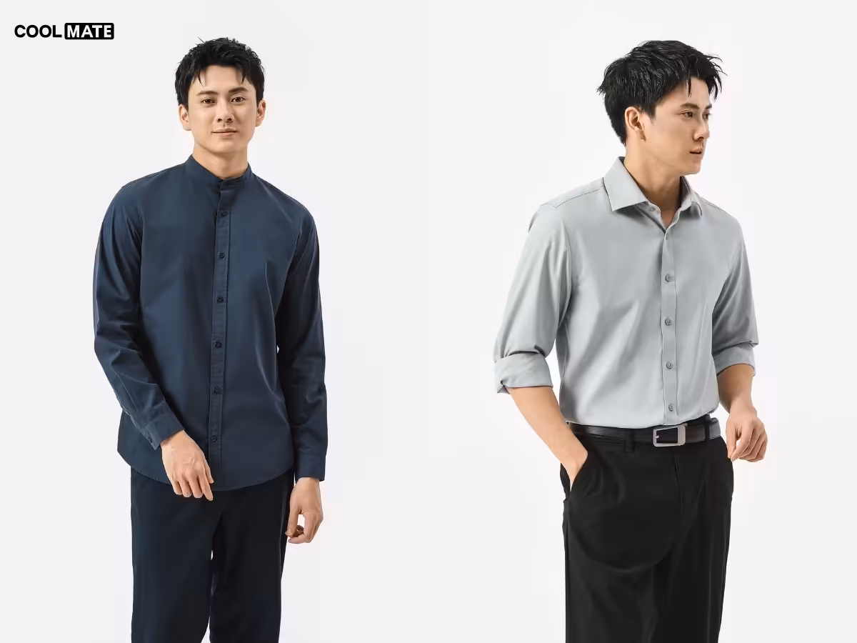 Áo sơ mi là item không thể thiếu trong tủ đồ công sở