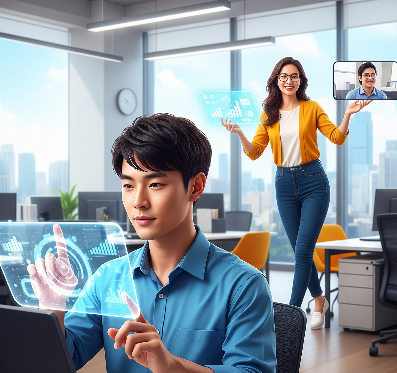 Nhân viên làm việc từ xa