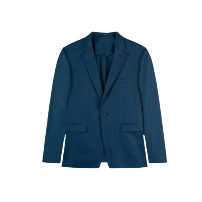 Blazer nam màu navy phom regular fit