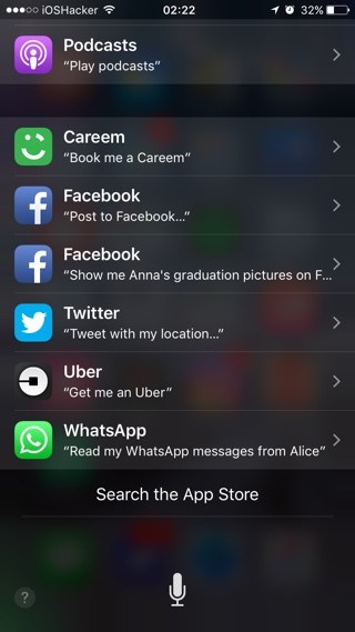 Siri tương tác với các ứng dụng Apple như Tin nhắn, Lịch, Email
