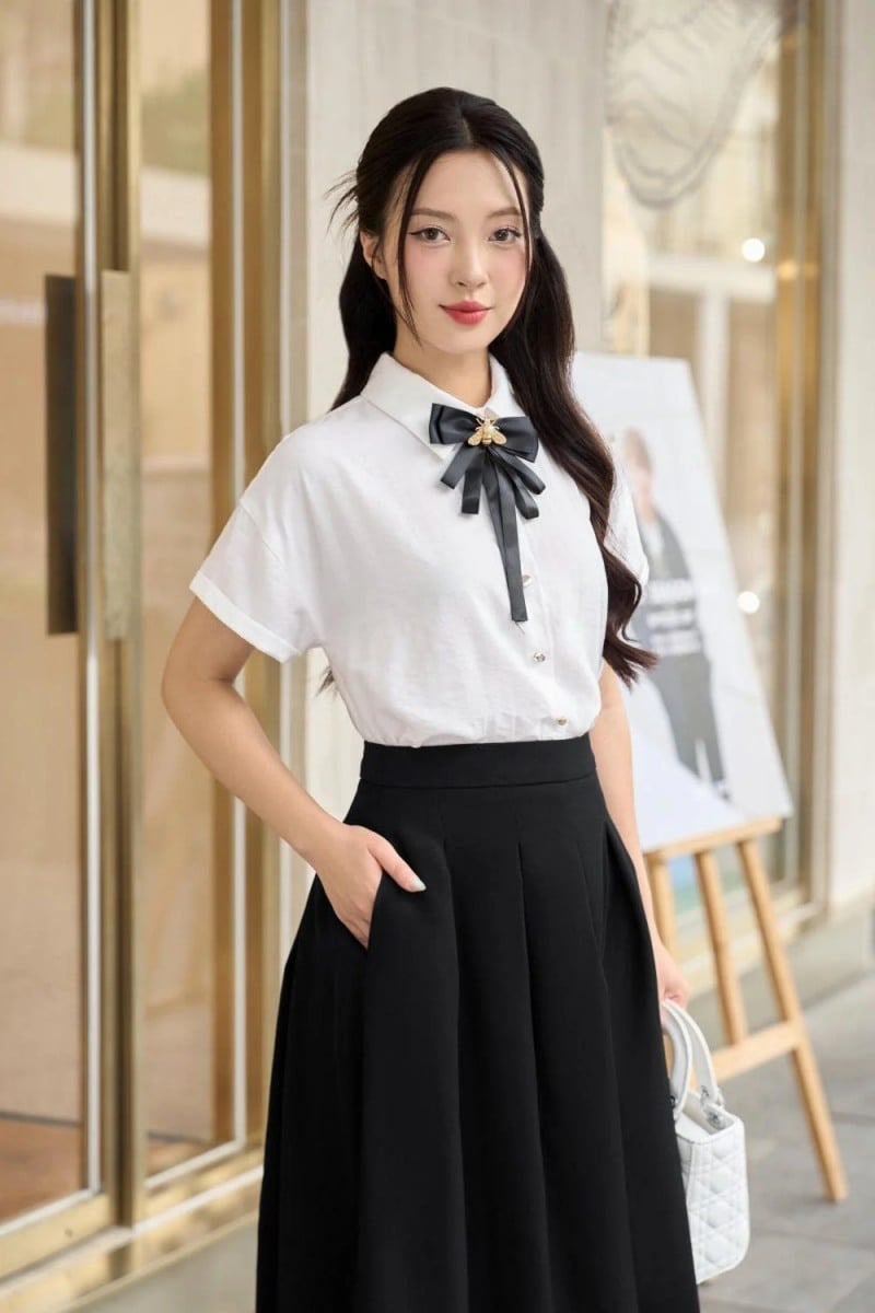 Áo công sở nữ thanh lịch