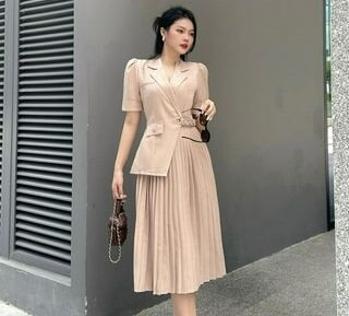 Váy liền dáng blazer hiện đại