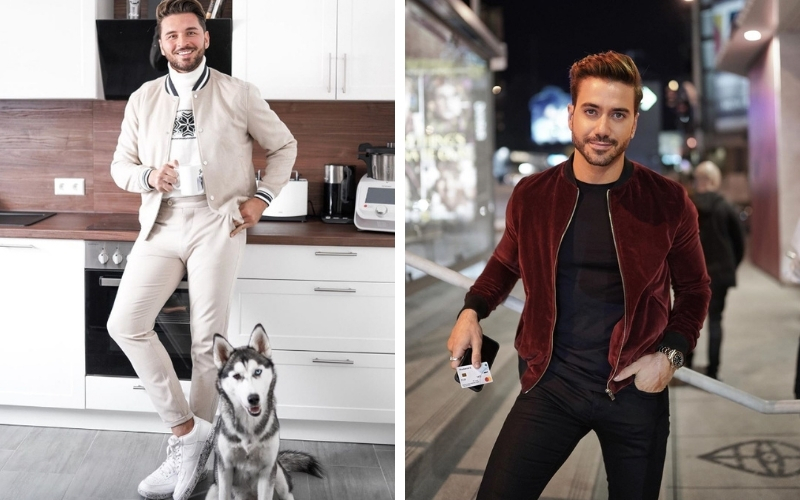 Phối đồ với phong cách smart casual, áo khoác bomber