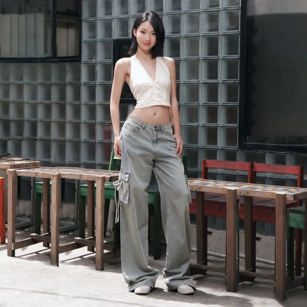 Quần jeans túi hộp