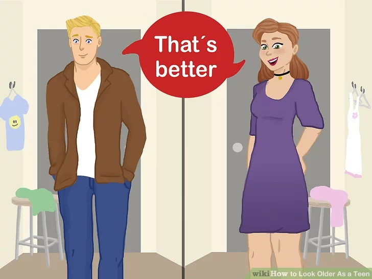 Bước 1: Bỏ quần áo lỗi mốt tuổi teen.