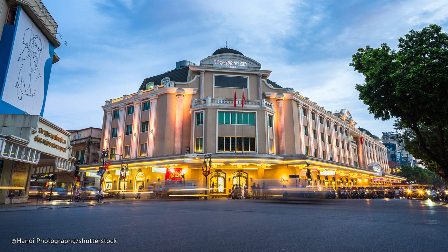 Giao diện web Tràng Tiền Plaza