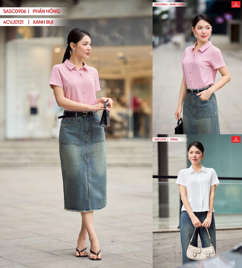 Phong cách office core với màu trung tính và phom tối giản