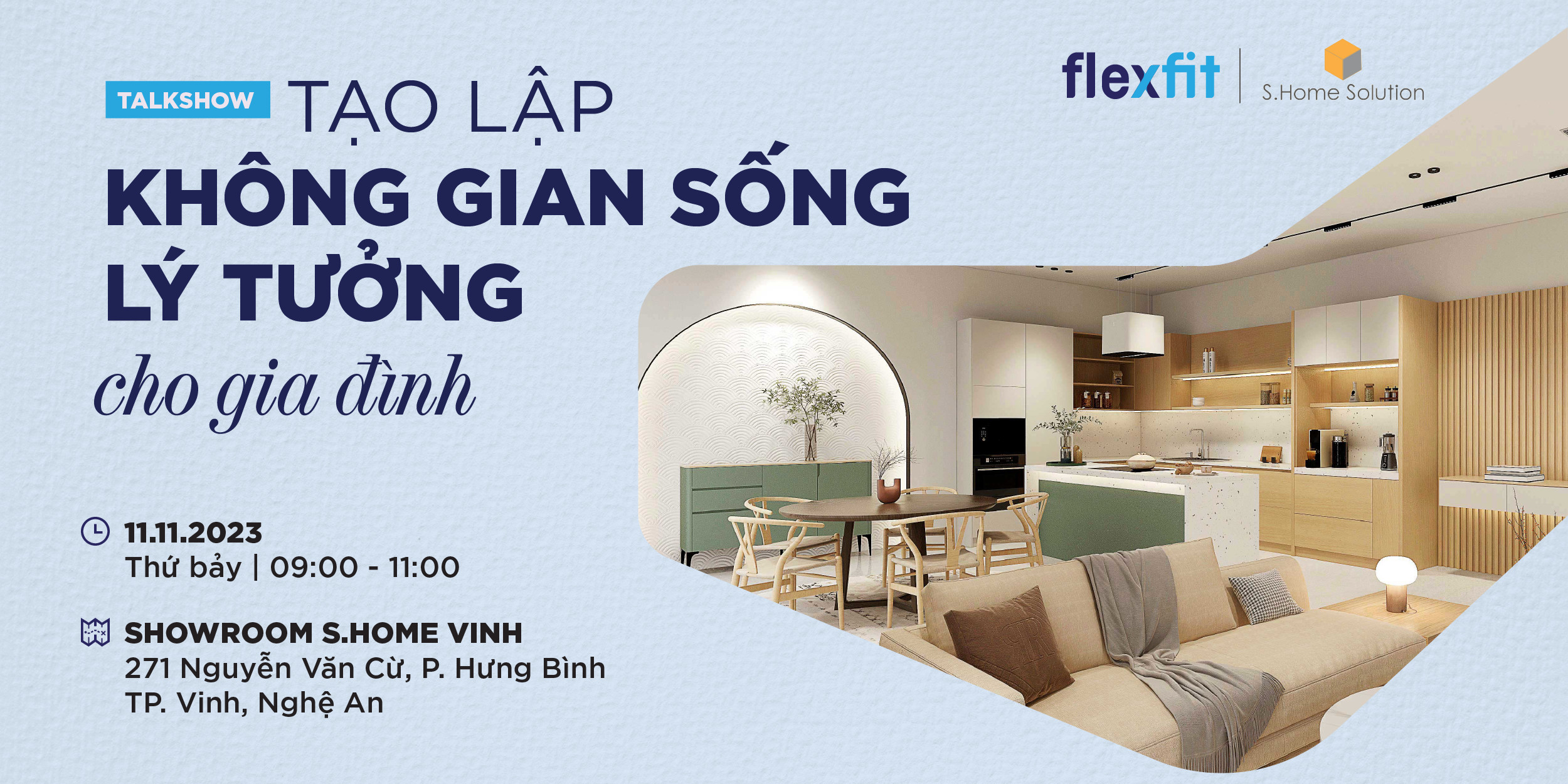 Không gian sống cho gia đình bốn người