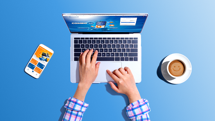 Minh họa tiện ích Internet Banking
