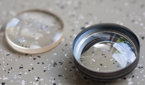 Ảnh chi tiết ống kính 35mm với lớp phủ 1G+6P giảm phản xạ ánh sáng