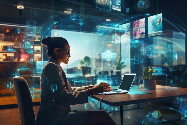 Hình ảnh về tương lai công việc với công nghệ AI