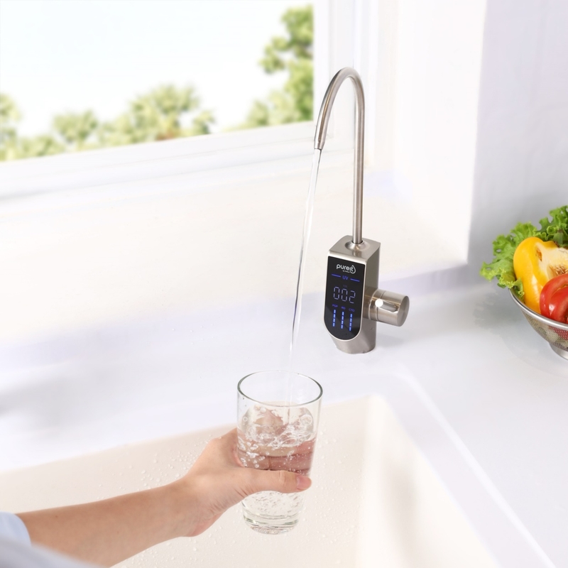 Vòi lấy nước rời được lắp trực tiếp trên bồn rửa