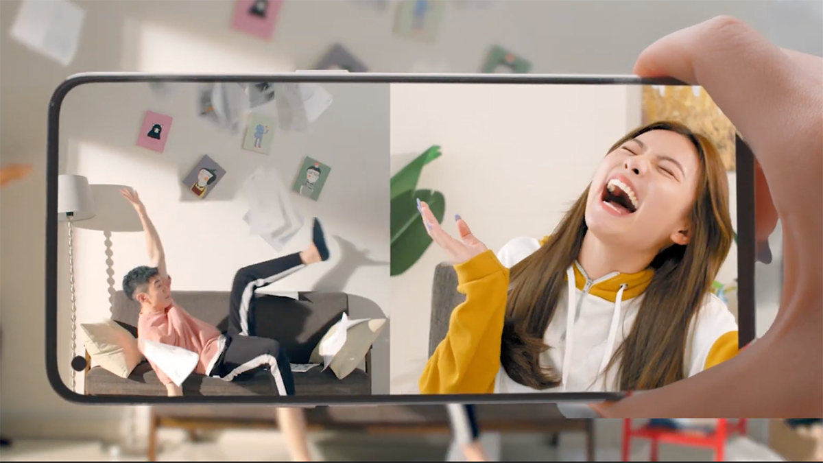 Giao diện quay video Dual-View với camera trước sau cùng lúc