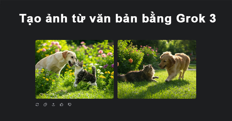 Giao diện Grok 3 AI tạo ảnh