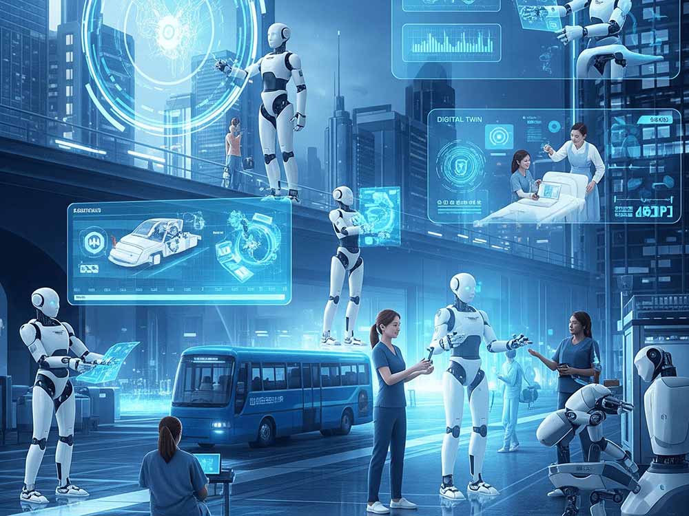 Robot AI trong nhà máy sản xuất