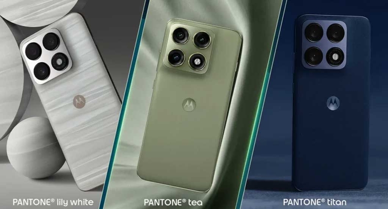 Ba màu sắc của Motorola Edge 70 Pro đạt chuẩn Pantone