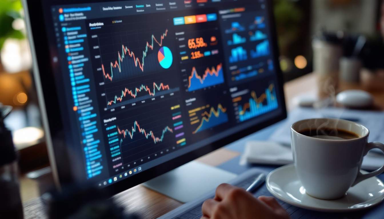 Dashboard phân tích hiệu suất quảng cáo với các KPI chính như CTR, CPC, conversion rate