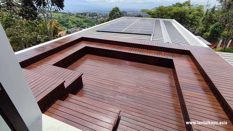 Decking Merbau lát mái rooftop