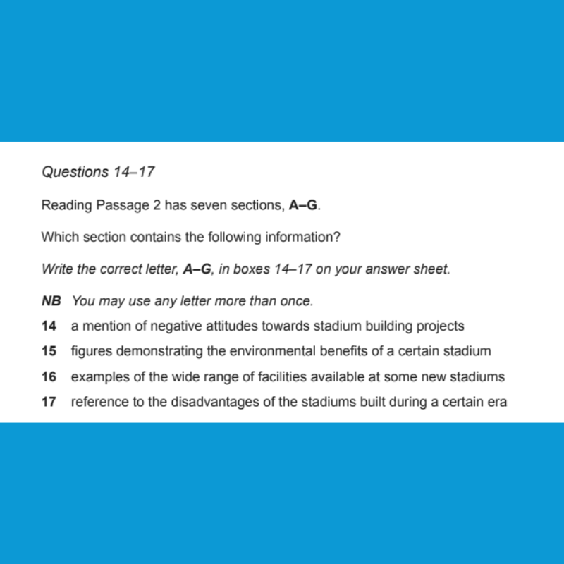 Đề bài mẫu Matching Information IELTS Reading - Nguồn: IELTS Cambridge 17 Reading Passage 2 Test 1